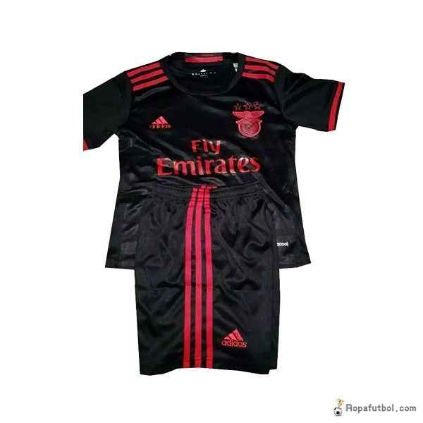 Camiseta Benfica Replica Segunda Ropa Niños 2016/17 Negro